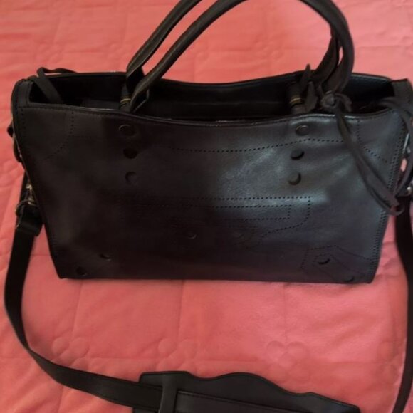 AUTHENTIC BALENCIAGA MATTE BLACK OUT CALFSKIN SMALL HANDBAG PERFECT CONDITION - Picture 3 of 13